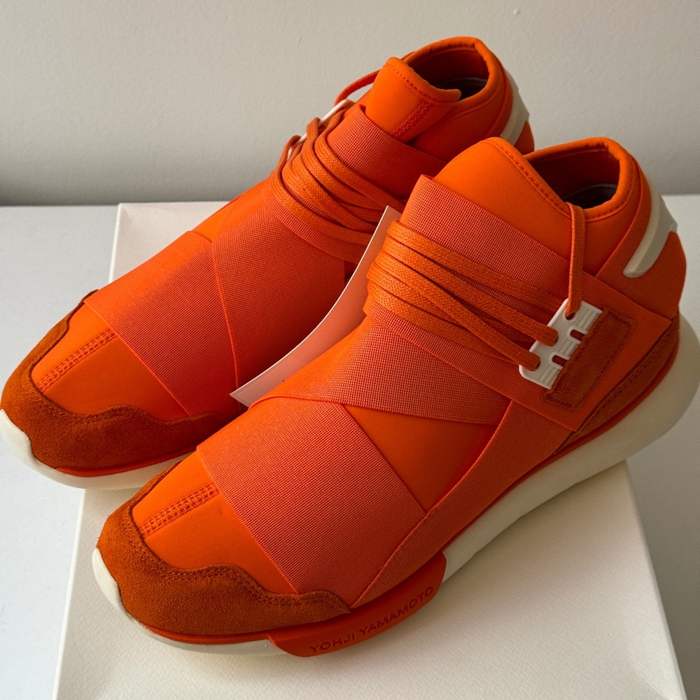 Size 11.5 - adidas Y-3 Qasa High Orange HQ3734 sneaker